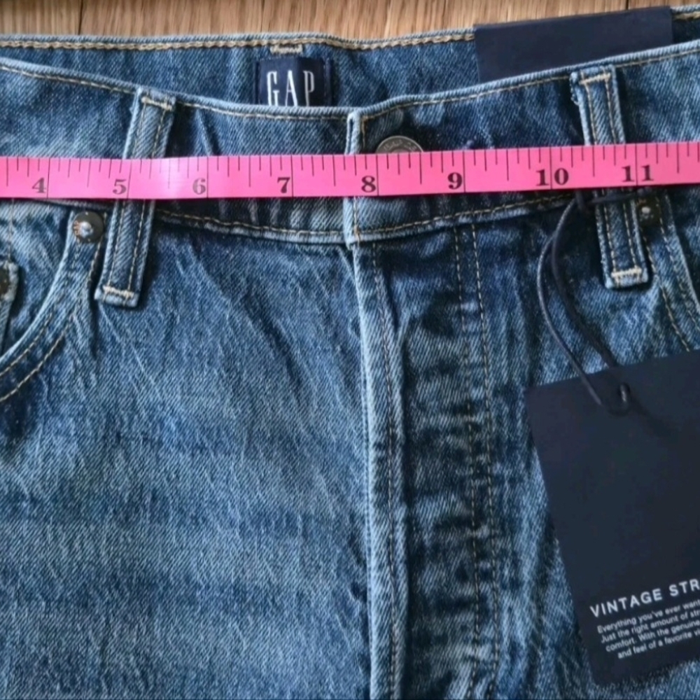 Gap Women's High Rise Bermuda Short Size 4/27 Vintage Stretch Light Wash NWT - Picture 8 of 8